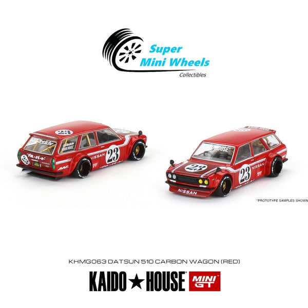 Mini GT x Kaido House 1:64 Datsun KAIDO 510 Wagon CARBON FIBER V2 KHMG063