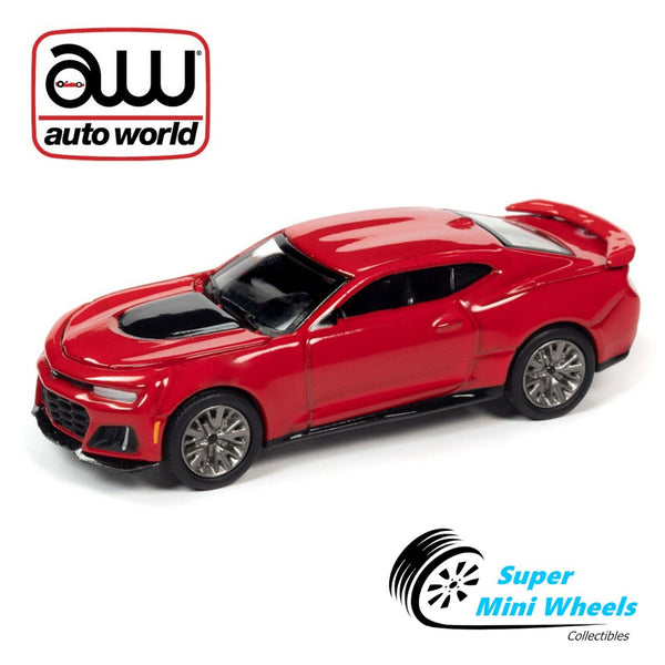 Auto World 1:64 - 2018 Chevrolet Camaro ZL1 Red【In-Stock】New Tooling !