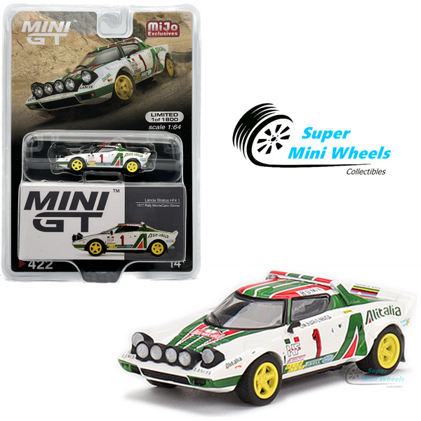 Mini GT 1:64 Lancia Stratos HF #1 1977 Rally MonteCarlo Winner #422