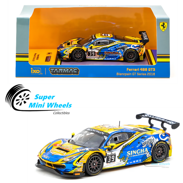 Tarmac Works 1:64 Ferrari 488 GT3 Blancpain GT Series 2018 #39