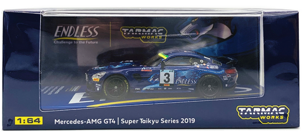 Tarmac Works 1:64 Mercedes-AMG GT4 (Blue) Super Taikyu Series 2019 - ENDLESS