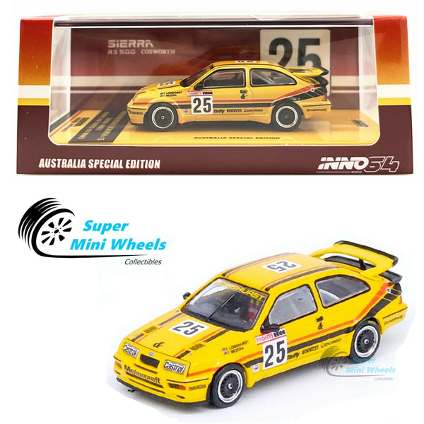 INNO64 1:64 Ford Sierra RS500 #25 BENSON and HEDGES Bathurst 1000 Tooheys Yellow