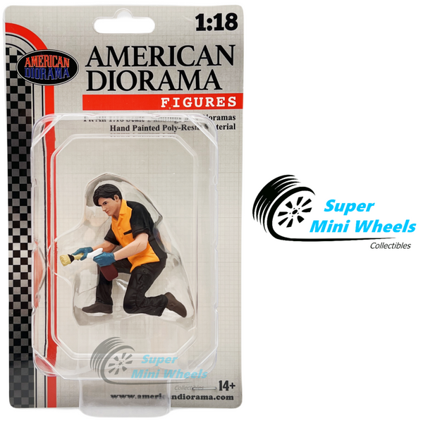 American Diorama 1:18 - Detail Masters Figure #1 (Wheel Cleaning) AD-18601