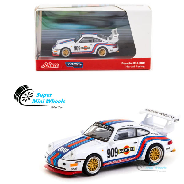 Schuco x Tarmac Works 1/64 Porsche 911 RSR Martini Racing #909