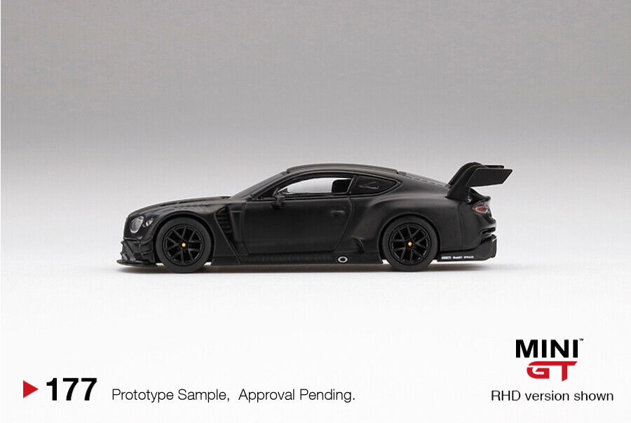 Mini GT 1:64 Bentley Continental GT3 Test Car (Black) #177 – Super