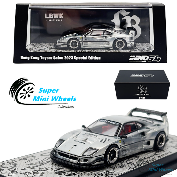 CHASE ! INNO64 1:64 LBWK Ferrari F40 Matte Black Hong Kong Toycar Salon 2023