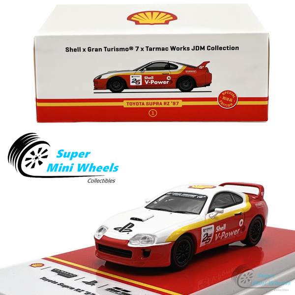 Tarmac Works 1:64 - '97 Toyota Supra RZ - SHELL - Gran Turismo 7