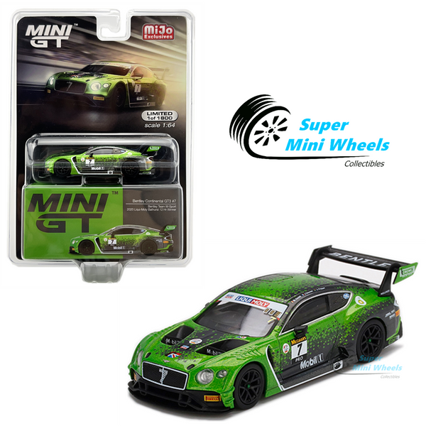 Mini GT 1:64 Bentley Continental GT3 #7 (Green) 2020 Bathurst 12 Hrs Winner #238