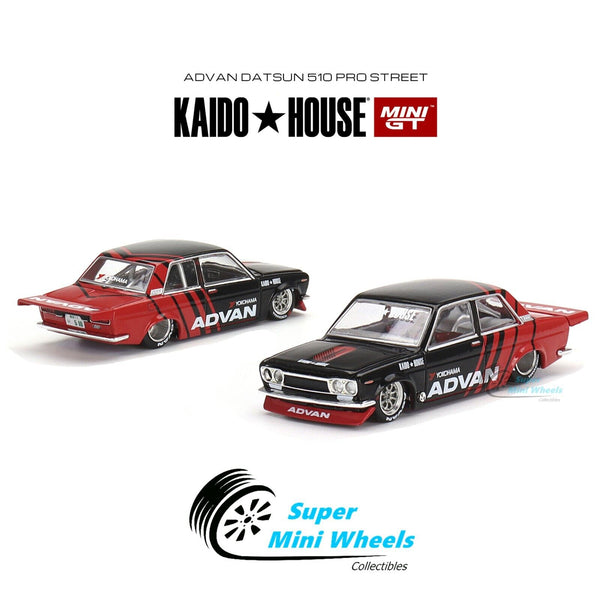 Mini GT x Kaido House 1:64 Datsun 510 Pro Street Advan Yokohama KHMG032