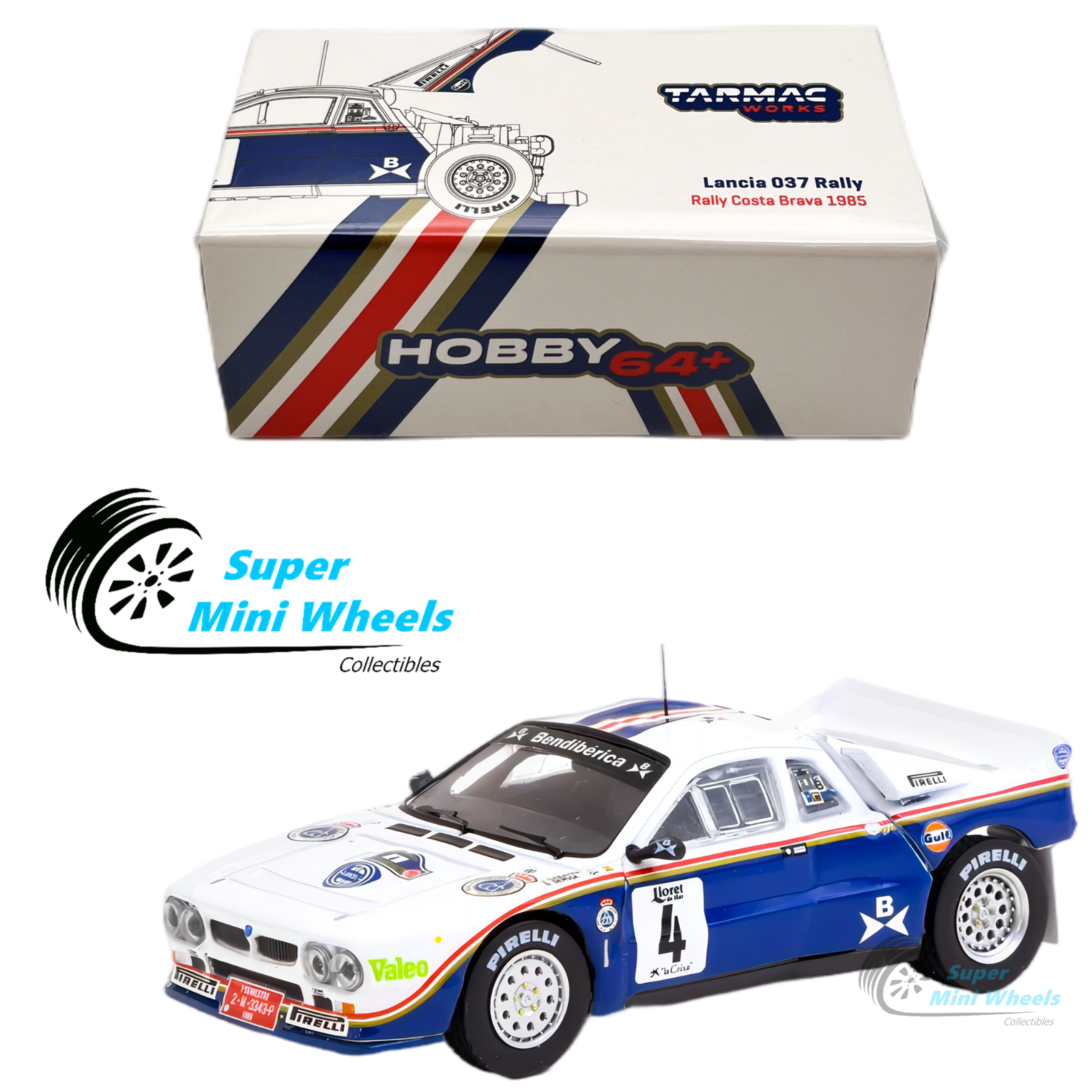 TARMAC WORKS 1:64 LANCIA 037 RALLY CATALUNYA 1985 TARMAC WORKS 1:64 LANCIA 037 RALLY CATALUNYA 1985