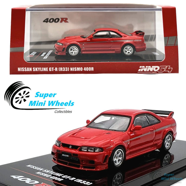 INNO64 1:64 Nissan Skyline GT-R R33 Nismo 400R - Super Clear Red II