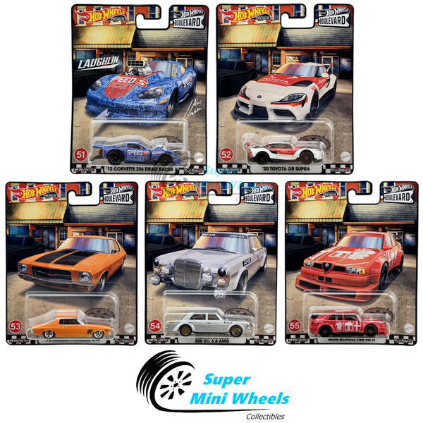 Hot Wheels Premium Boulevard (#51-#55) 5 Cars Set