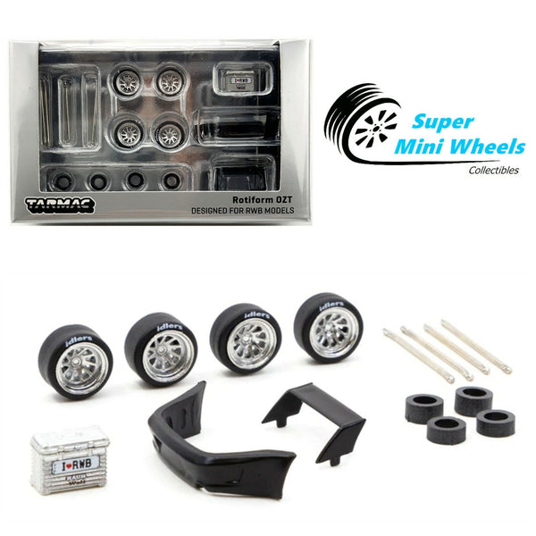 Tarmac Works 1:64 Accessories Rotiform OZT Silver - PARTS64