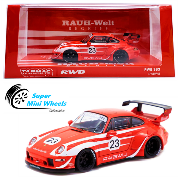 Tarmac Works 1:43 Porsche RWB 993 RWB WU #23 (Red) Hobby43