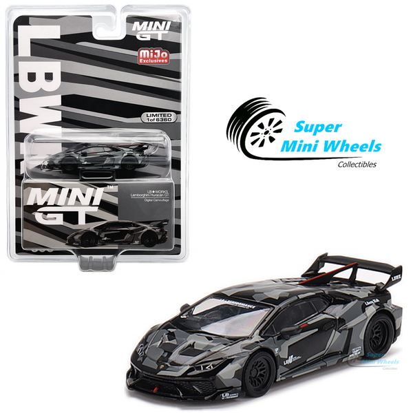 Mini GT 1:64 LB WORKS Lamborghini Huracán GT Digital Camouflage #398