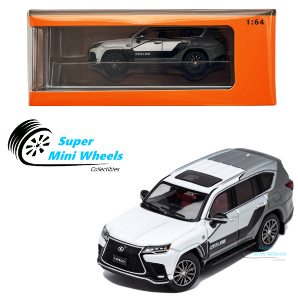 GCD 1:64 Lexus LX600 Sports White/Gray - Diecas Model