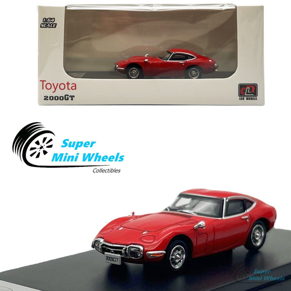 LCD Models 1:64 - Toyota 2000 GT (Red) Diecast Model