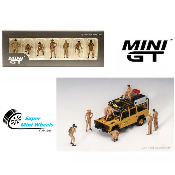 Mini GT 1:64 Metal Figurine: Camel Trophy Crew 7Pcs Set MGTAC17