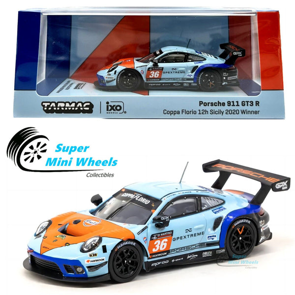 Tarmac Works 1:64 Porsche 911 GT3 R COPPA FLORIO 12H Sicily 2020 #36 - Winner