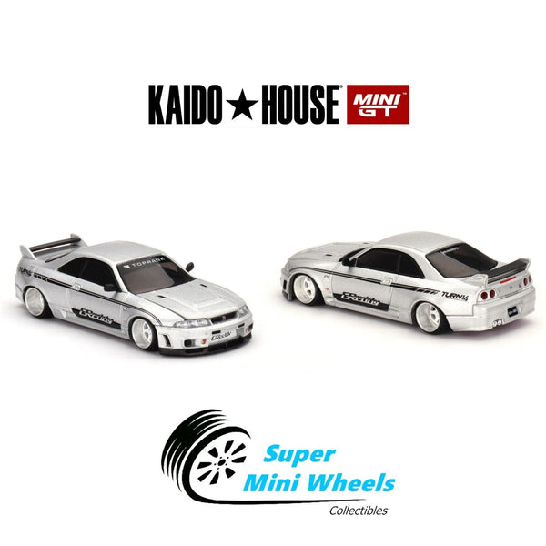 Mini GT x Kaido House 1:64 Nissan GT-R (R33) DAI33 V1 Silver - KHMG097