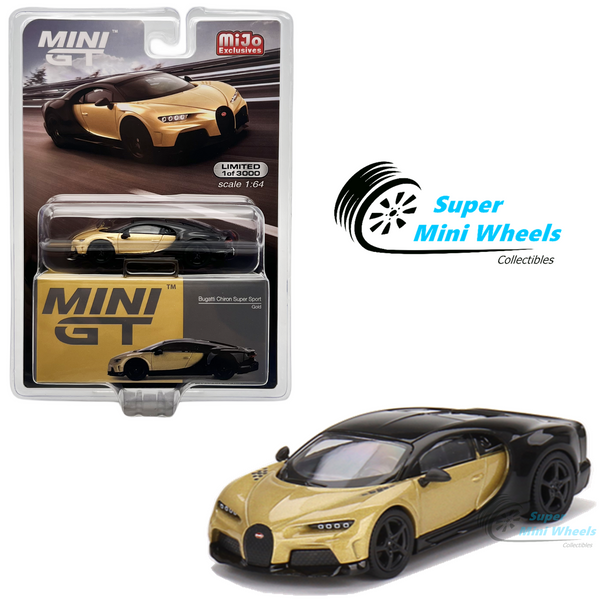 Mini GT 1:64 Bugatti Chiron Super Sport Gold #513