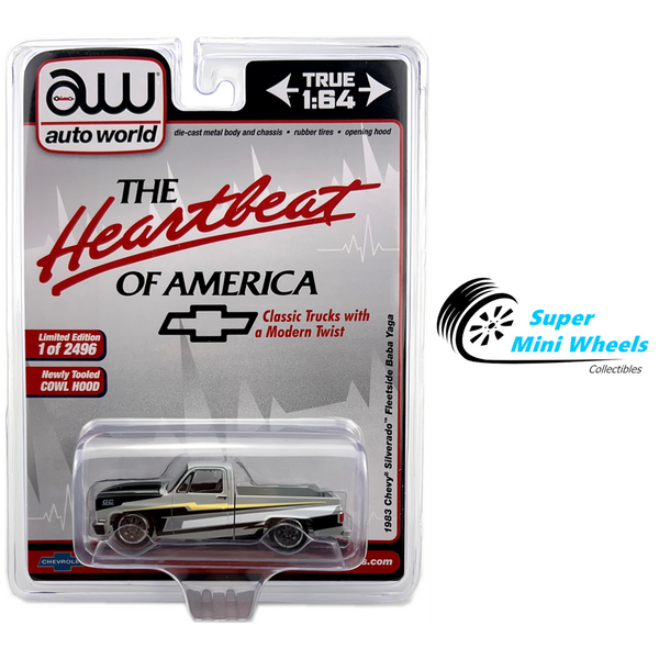 Auto World 1:64 Heartbeat of America 1983 Chevy Silverado Fleetside Baba Yaga