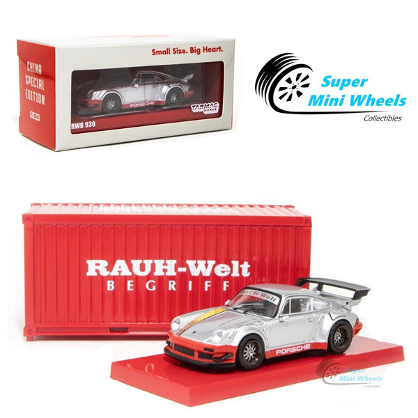 Tarmac Works 1:64 RWB Porsche 930 SIlver with Container China Special Edition