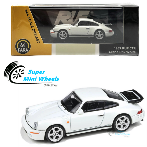 PARA64 - 1:64 - Porsche 1987 RUF CTR Yellowbird - Grand Prix White