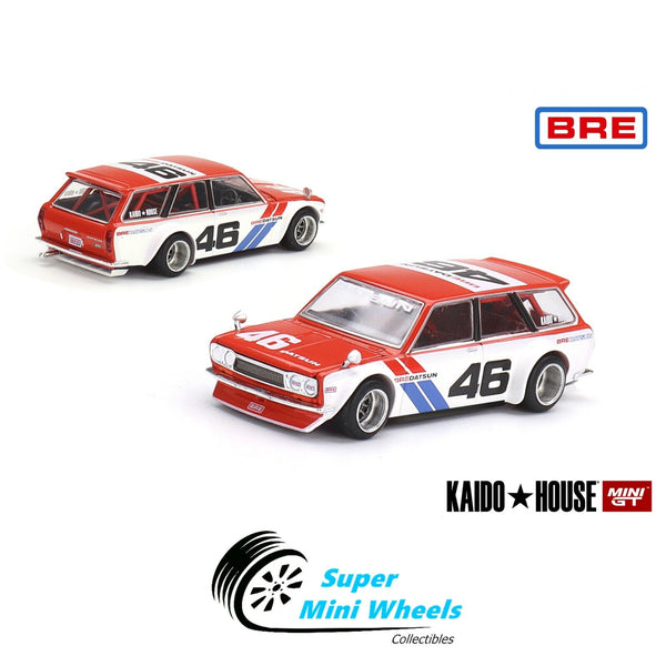 Mini GT x Kaido House 1:64 Datsun KAIDO 510 Wagon BRE V1 Red KHMG026