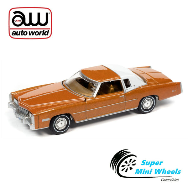 Auto World 1:64 - 1975 Cadillac Eldorado (Orange)  [In-Stock]