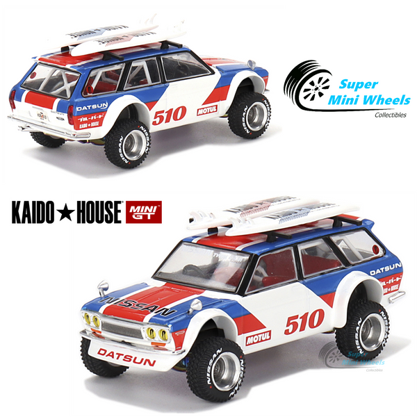 Mini GT x Kaido House 1:64 Datsun KAIDO 510 Wagon Kaido GT Surf Safari RS KHMG44