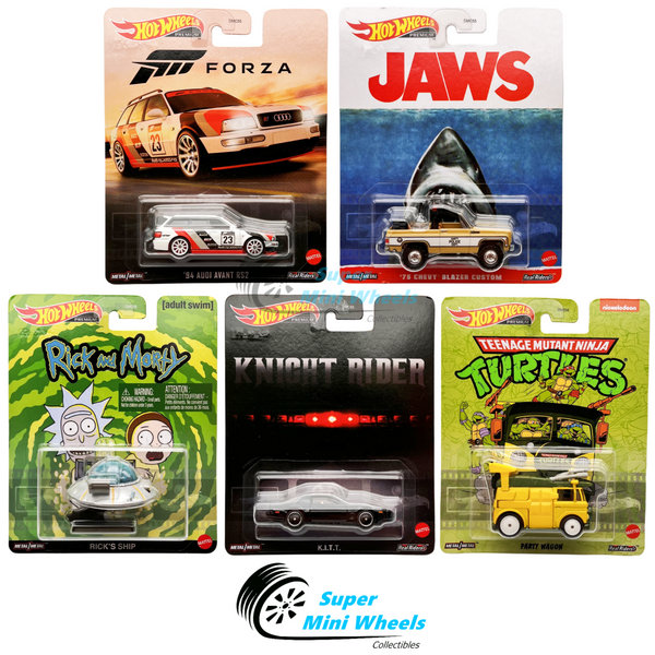 Hot Wheels Premium 2023 Retro Entertainment Q Case Set of 5 Cars [In-Stock]