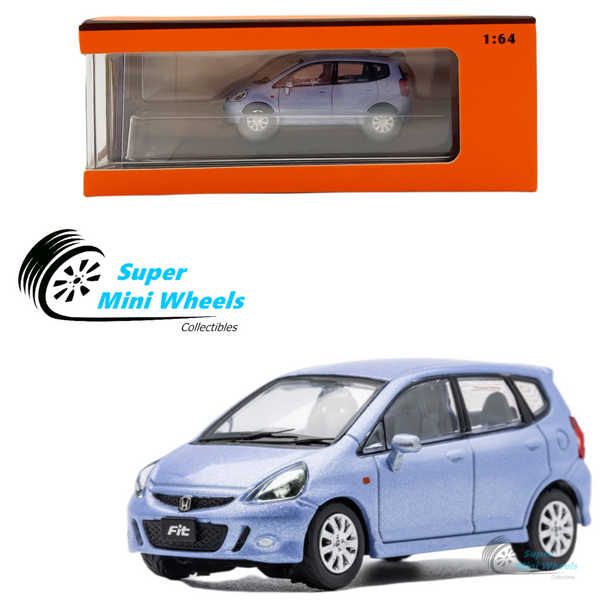 GCD 1:64 Honda Fit Sport Light Blue - Diecas Model