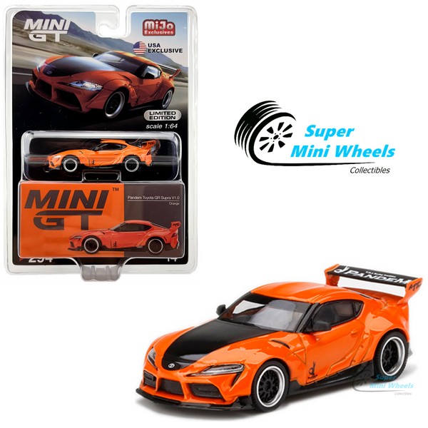 Mini GT 1:64 Pandem Toyota GR Supra V1.0 Orange #294 USA Exclusive