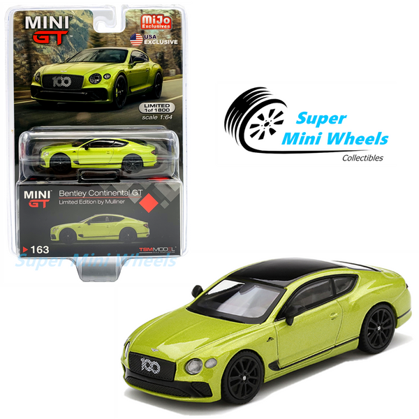 Mini GT 1:64 Bentley Continental GT Limited Edition by Mulliner (Green) #163