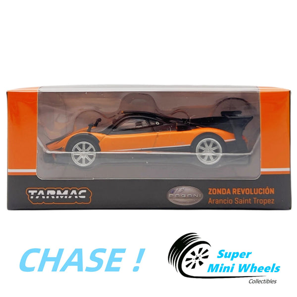 CHASE ! Tarmac Works 1:64 Pagani Zonda Revolución Arancio Saint Tropez