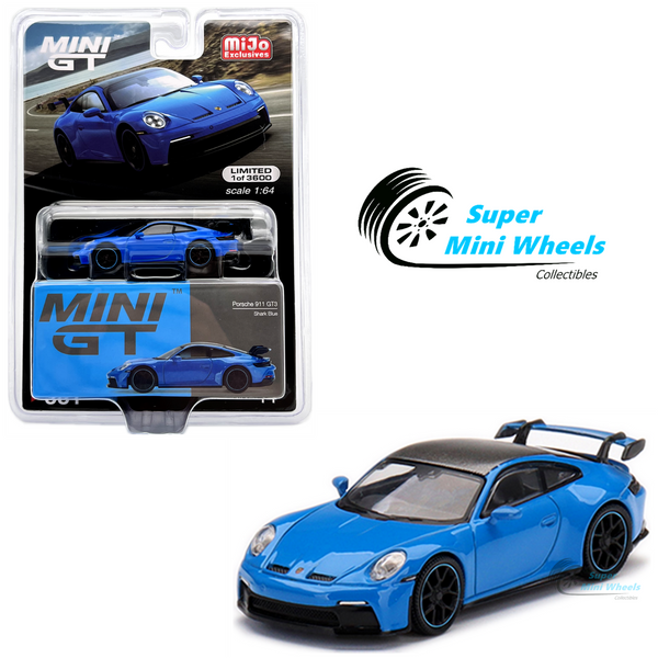 Mini GT 1:64 Porsche 911 (992) GT3 Shark Blue #381