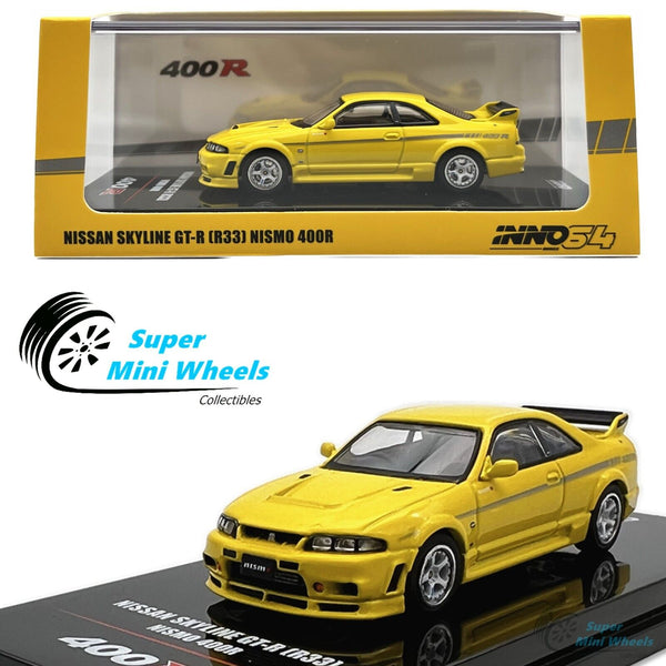 INNO64 1:64 Nissan Skyline GT-R R33 Nismo 400R Lighting Yellow