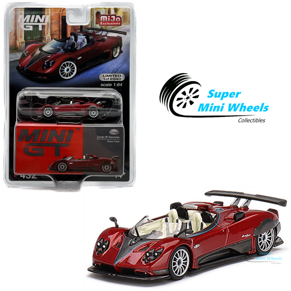 Mini GT 1:64 Pagani Zonda HP Barchetta Rosso Dubai #432