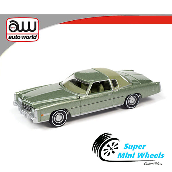 Auto World 1:64 - 1975 Cadillac Eldorado - Green Metallic【In-Stock】