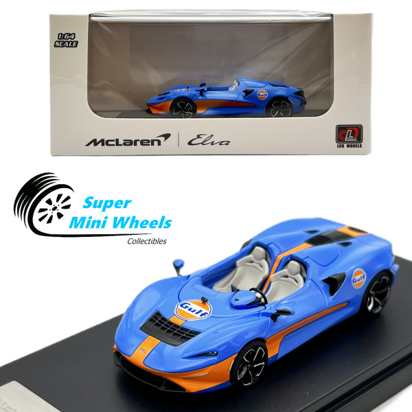 LCD Models 1:64 - Mclaren Elva Gulf Diecast Model