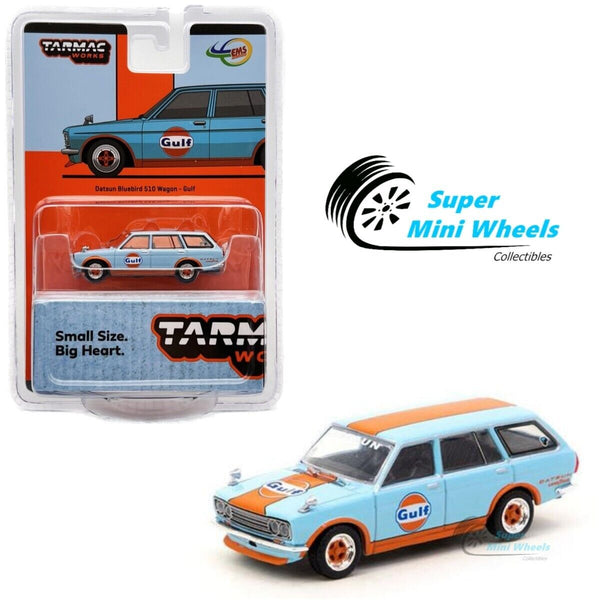 Tarmac Works 1:64 Datsun Bluebird 510 Wagon Gulf - Indonesia EMS Exclusive