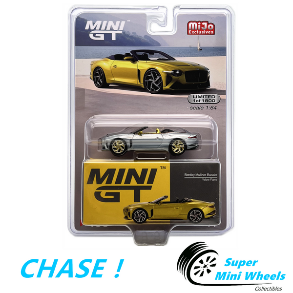 CHASE ! Mini GT 1:64 Bentley Mulliner Bacalar Yellow Flame #406