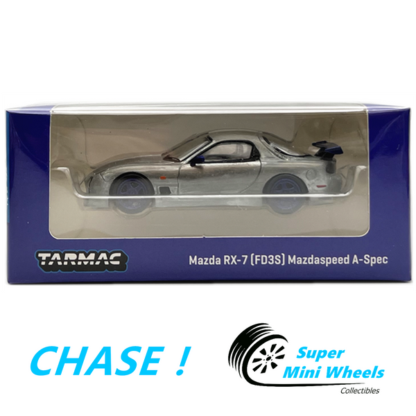 CHASE ! Tarmac Works 1:64 Mazda RX-7 FD3S Mazdaspeed A-Spec (Innocent Blue Mica)