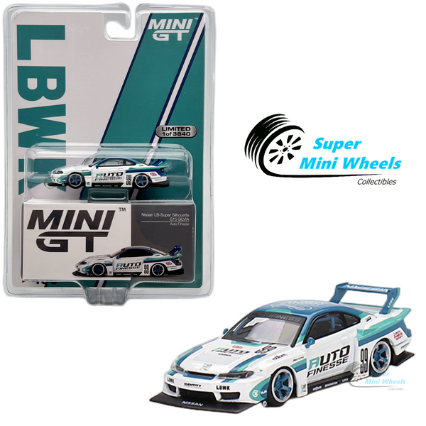 Mini GT 1:64 Nissan LB-Super Silhouette S15 SILVIA Auto Finesse #490