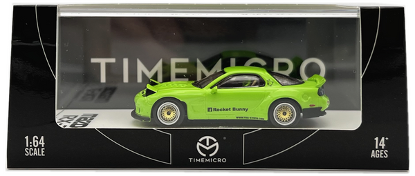 Time Micro 1:64 Mazda RX-7 Rocket Bunny (Green)