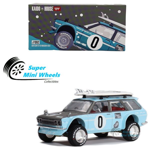 Mini GT x Kaido House 1:64 Datsun KAIDO 510 Wagon 4x4 Holiday Edition - KHMG092