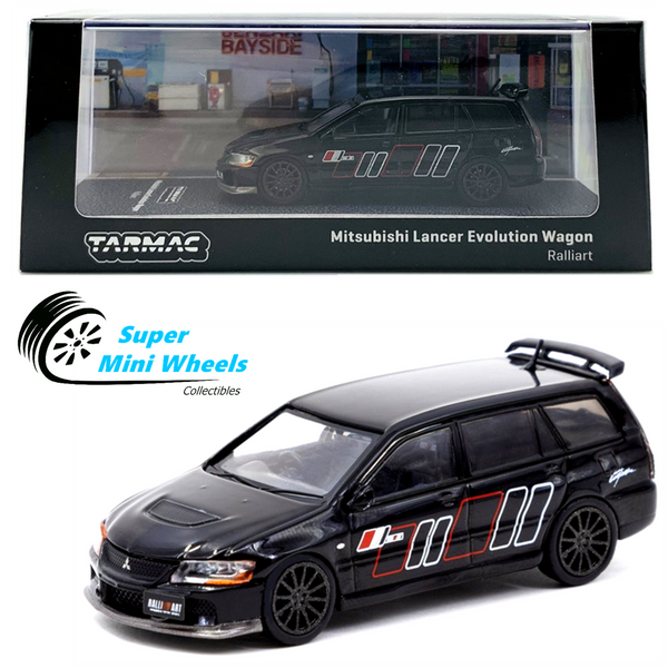 Tarmac Works 1:64 Mitsubishi Lancer Evolution Wagon Ralliart (Black) - HOBBY64