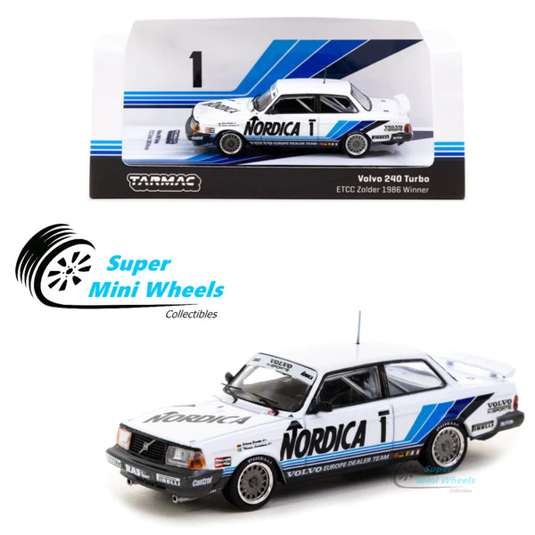 Tarmac Works 1:64 Volvo 240 Turbo ETCC Zolder 1986 #1 Winner