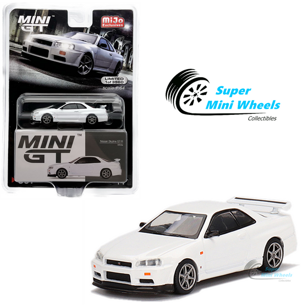 Mini GT 1:64 Nissan Skyline GT-R (R34) V-Spec N1 White #397